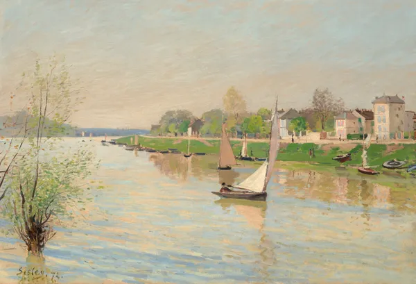 La Seine à Argenteuil av Alfred Sisley
