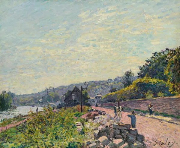 La Seine Au Bas-Meudon av Alfred Sisley