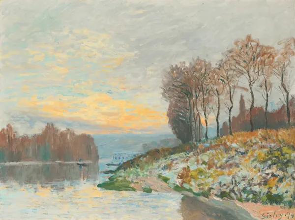 La Seine Près De Bougival av Alfred Sisley