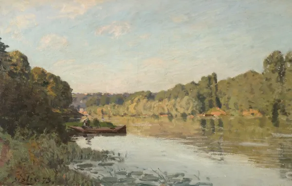 Landscape from Bougival av Alfred Sisley