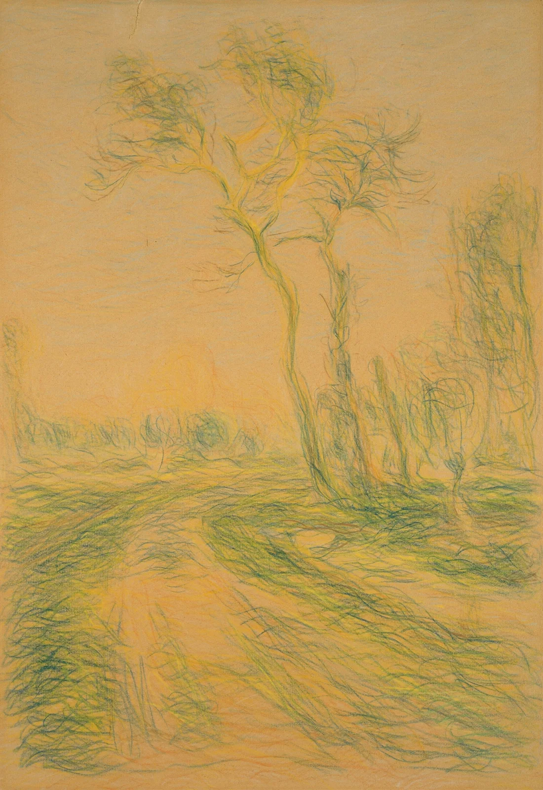 Landscape with Trees av Alfred Sisley