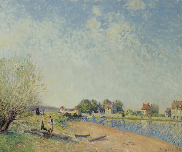 Le Canal Du Loing À Saint-Mammès av Alfred Sisley
