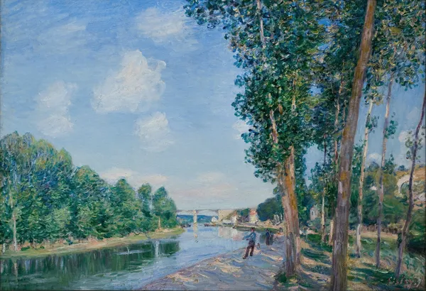Saint-Mammès. June Sunshine av Alfred Sisley
