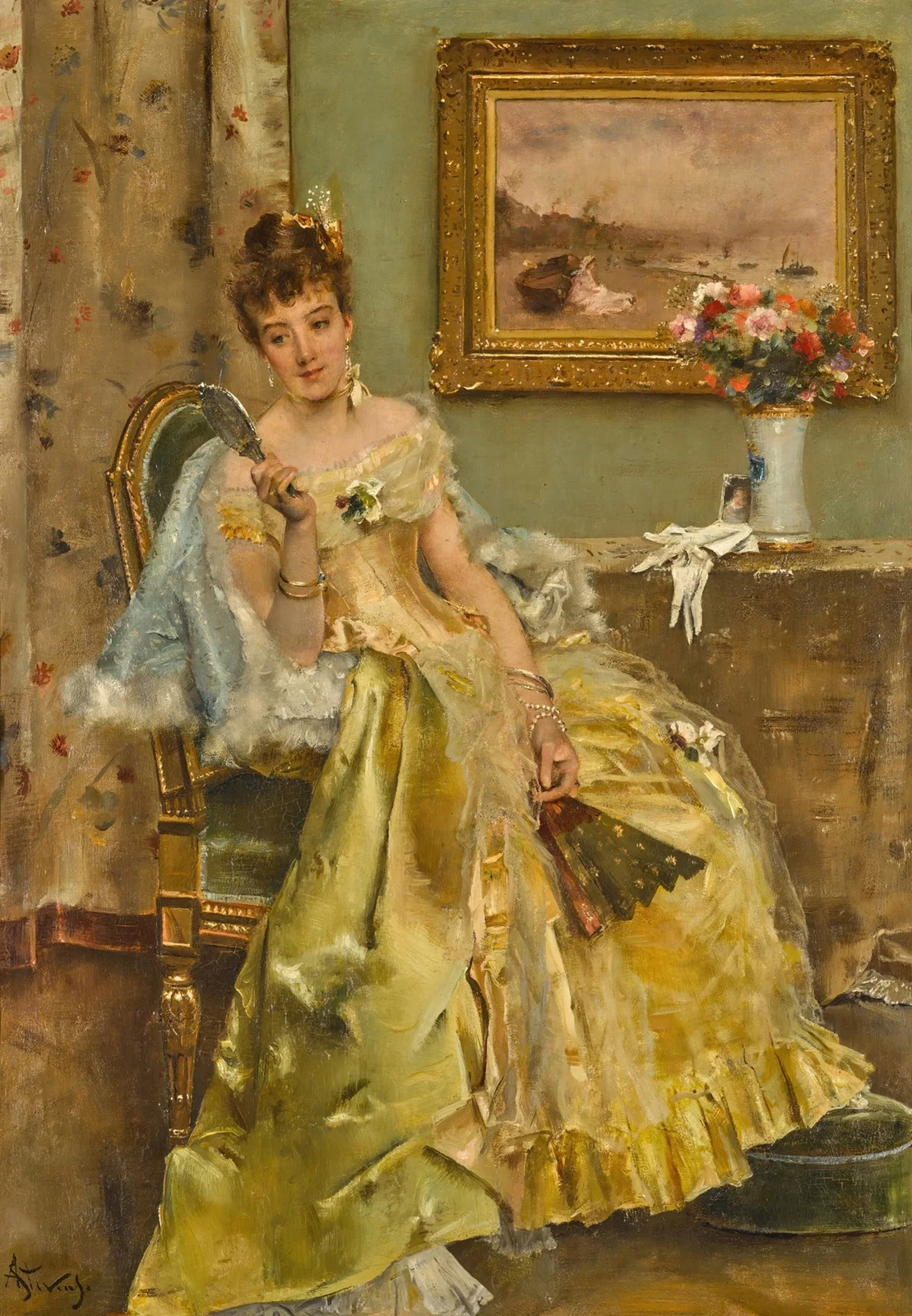 Coquetterie av Alfred Stevens