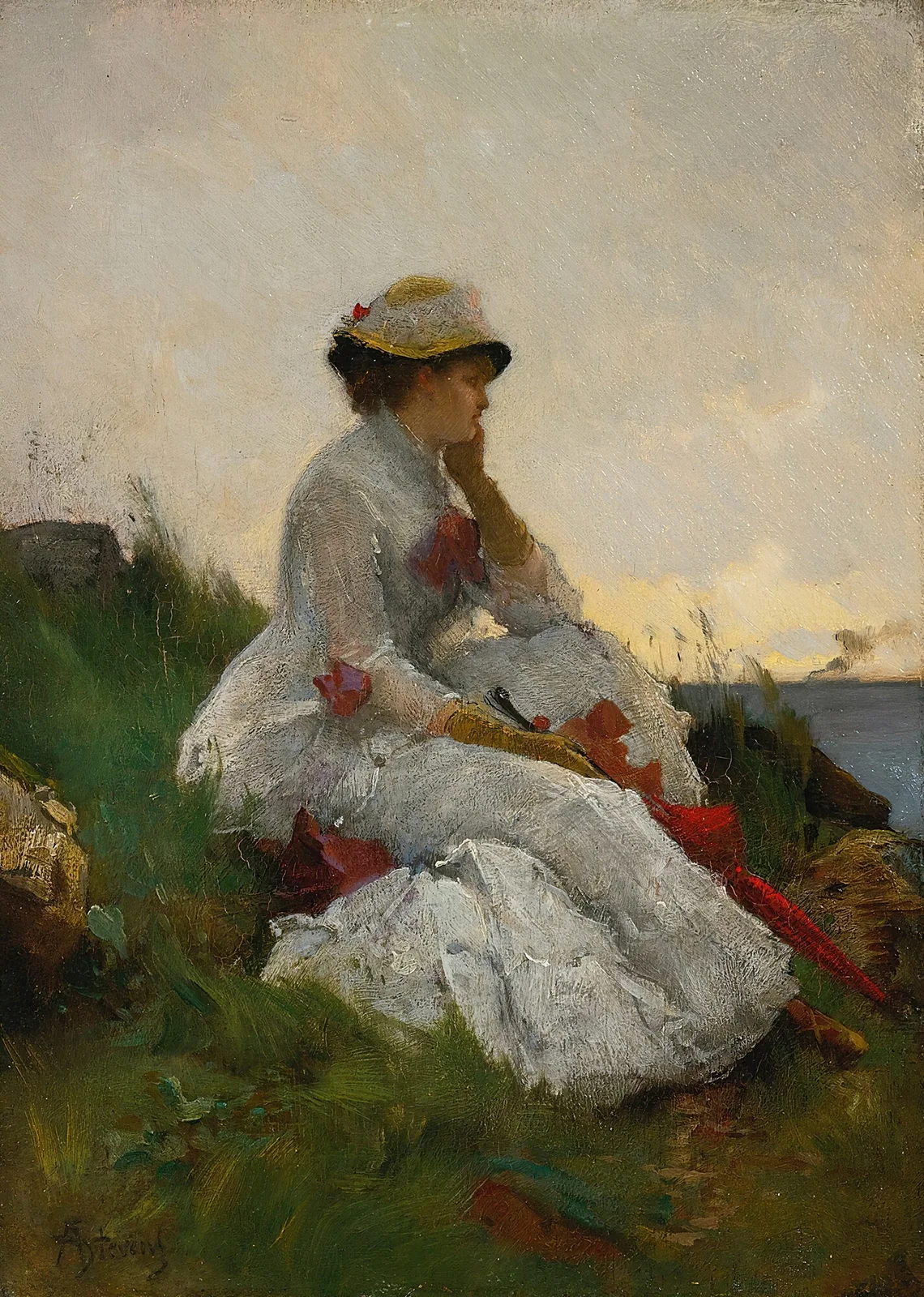 Pensive av Alfred Stevens