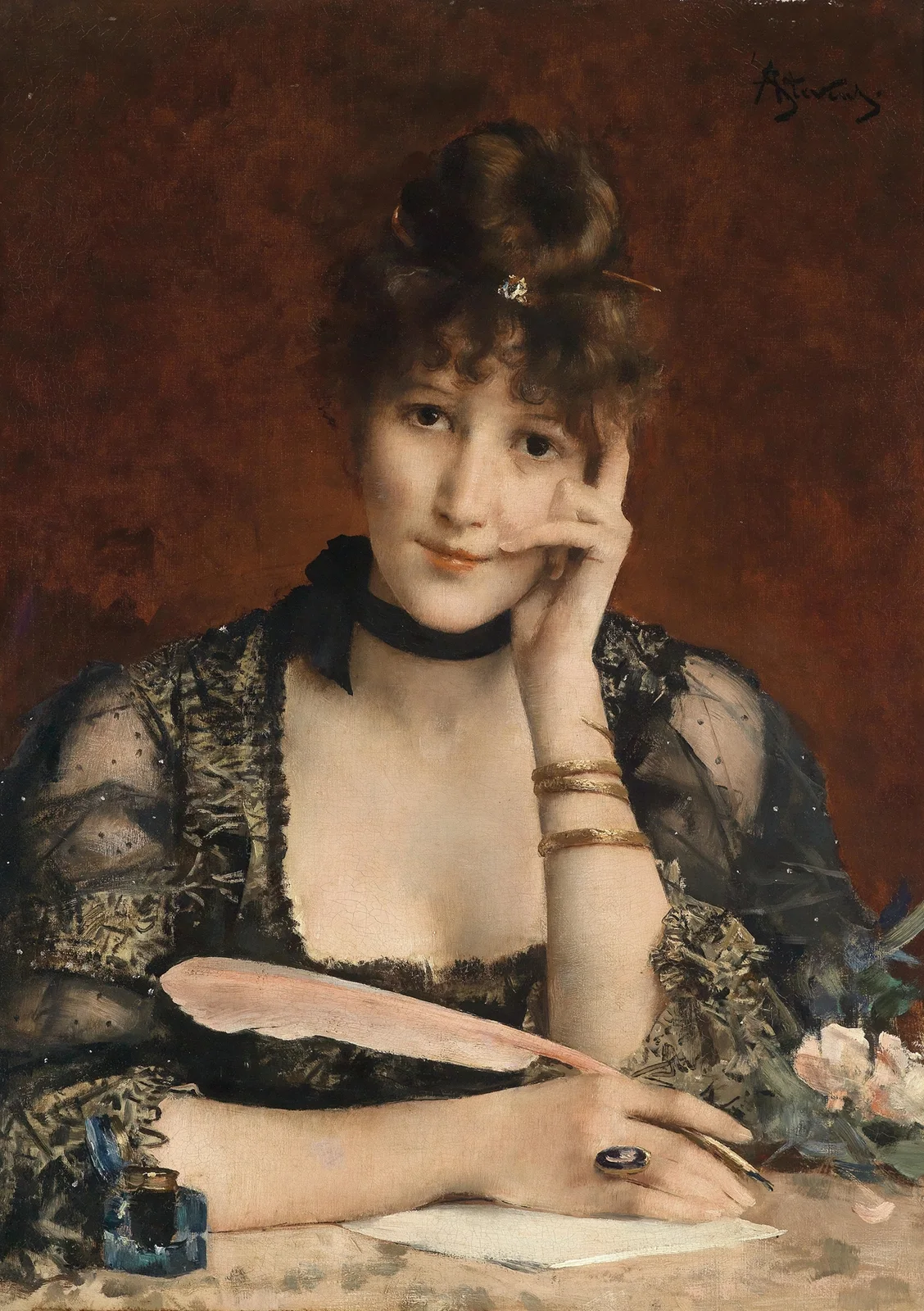The Letter av Alfred Stevens