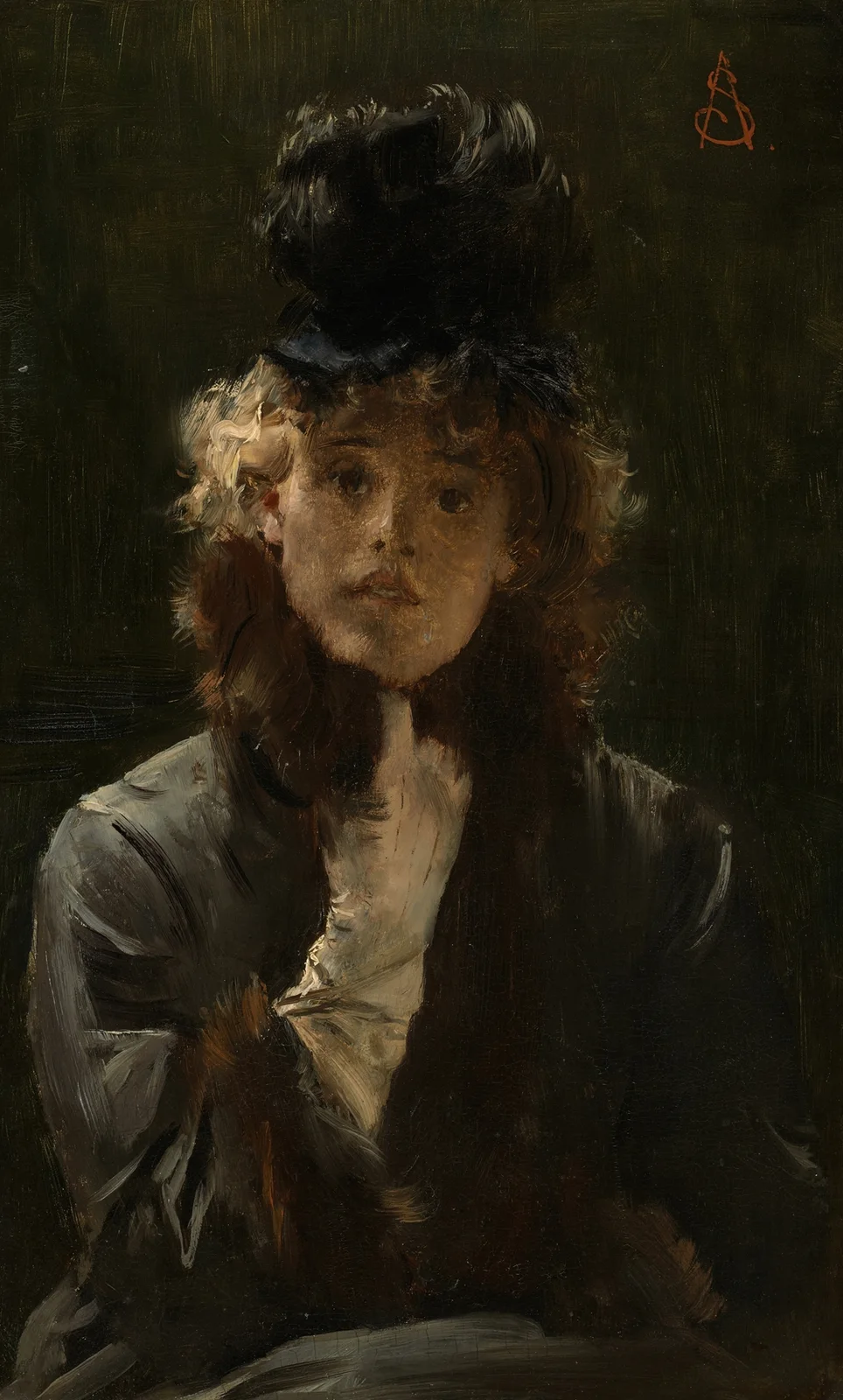 The Parisian Sphinx, 1880 av Alfred Stevens