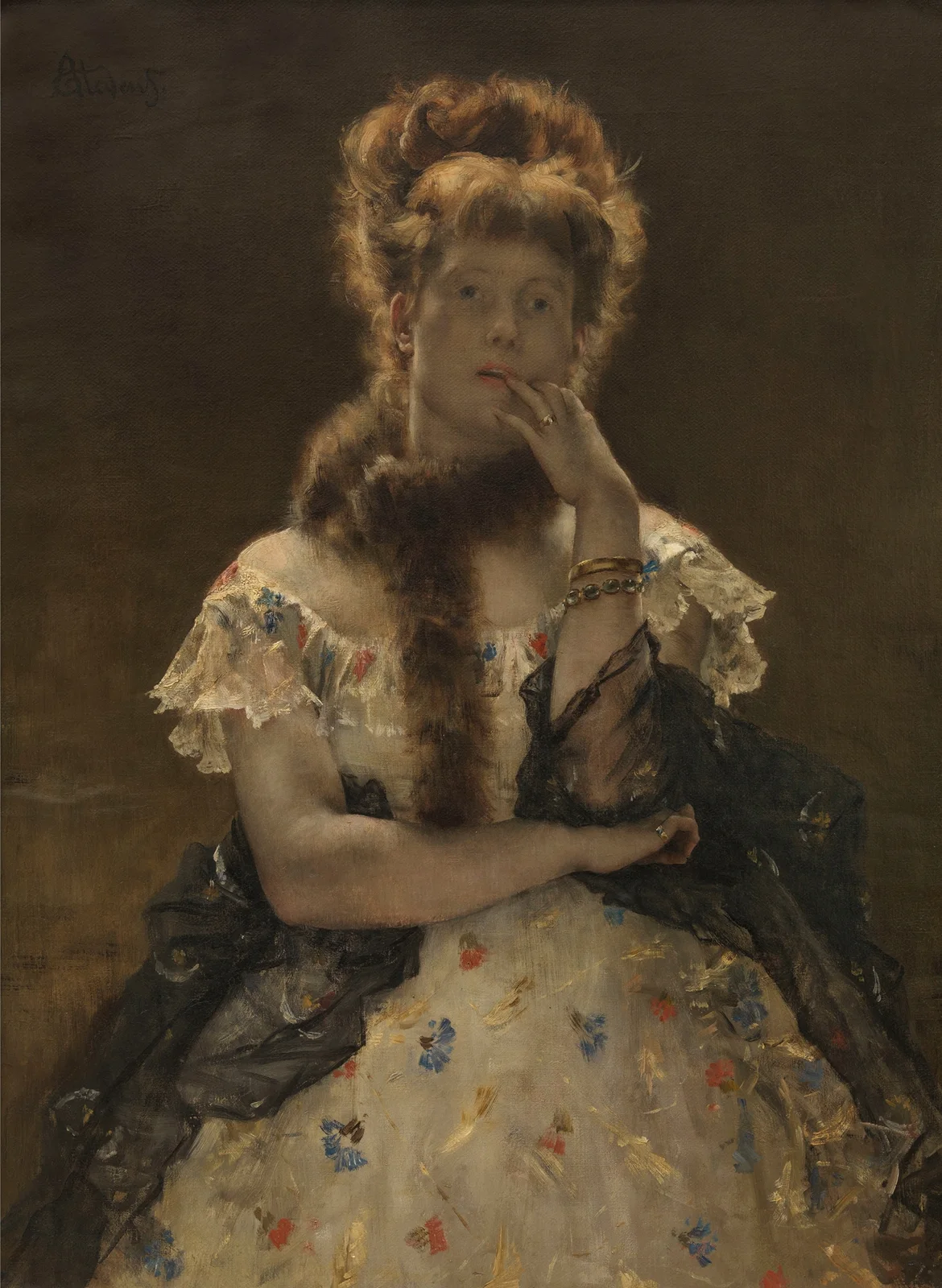 The Parisian Sphinx, 1875 av Alfred Stevens