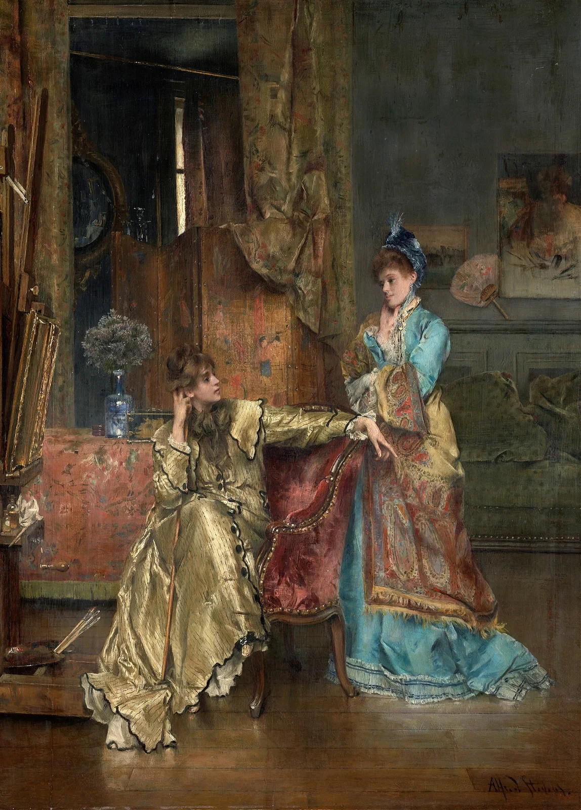 The Visit av Alfred Stevens