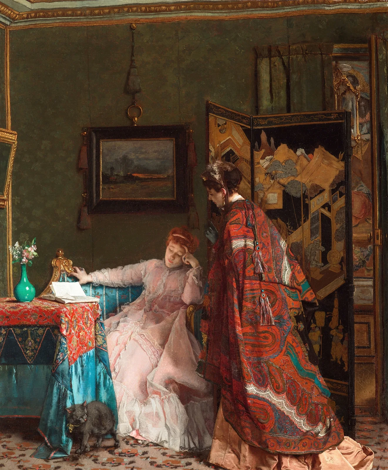 The Visit av Alfred Stevens