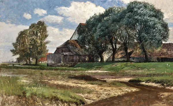 A Farmhouse near Munich av Alfred Zoff
