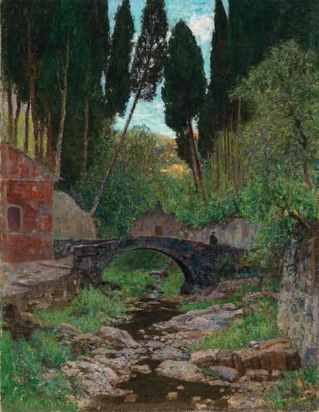 An Old Stone Bridge av Alfred Zoff
