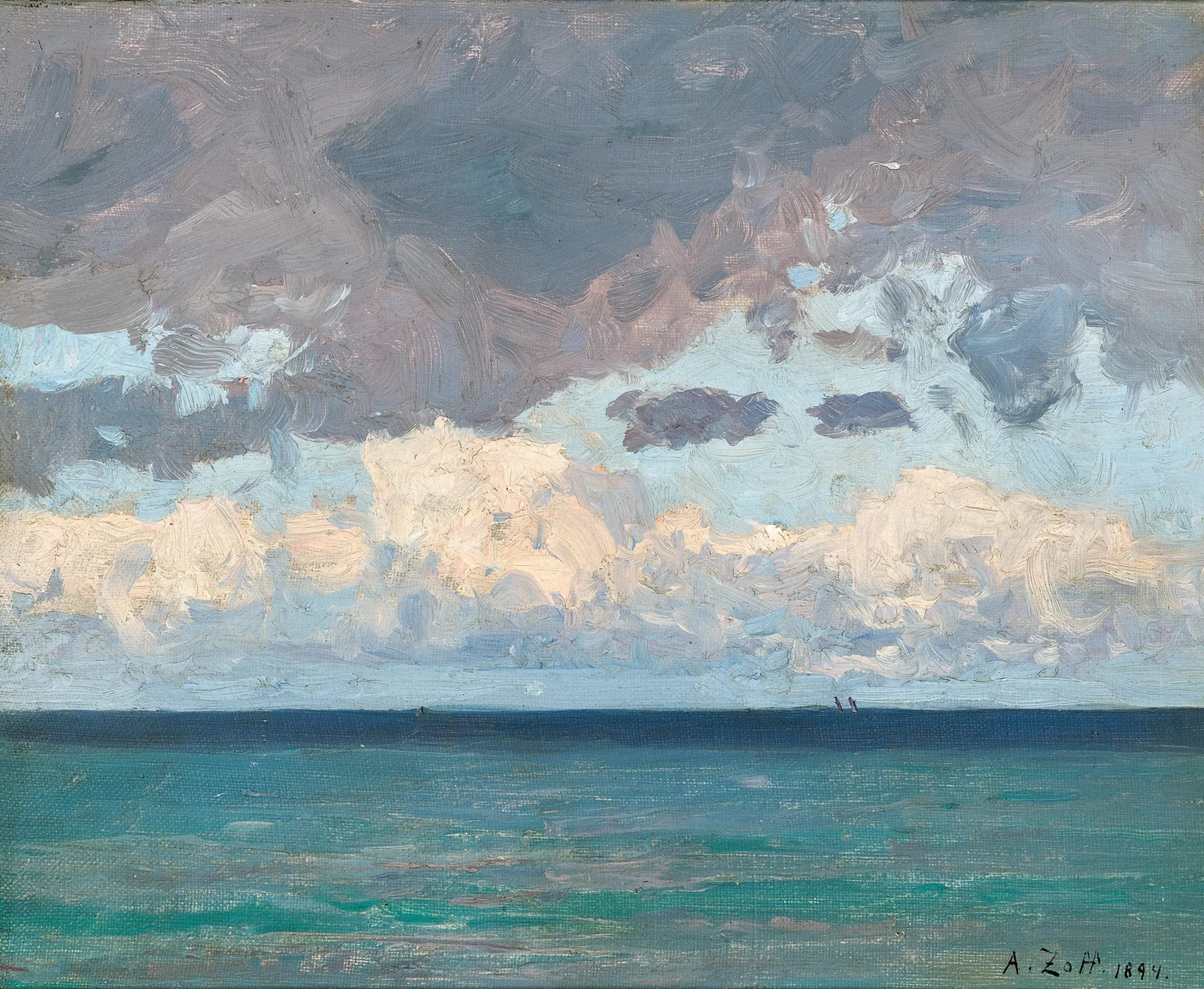Clouds over the sea av Alfred Zoff