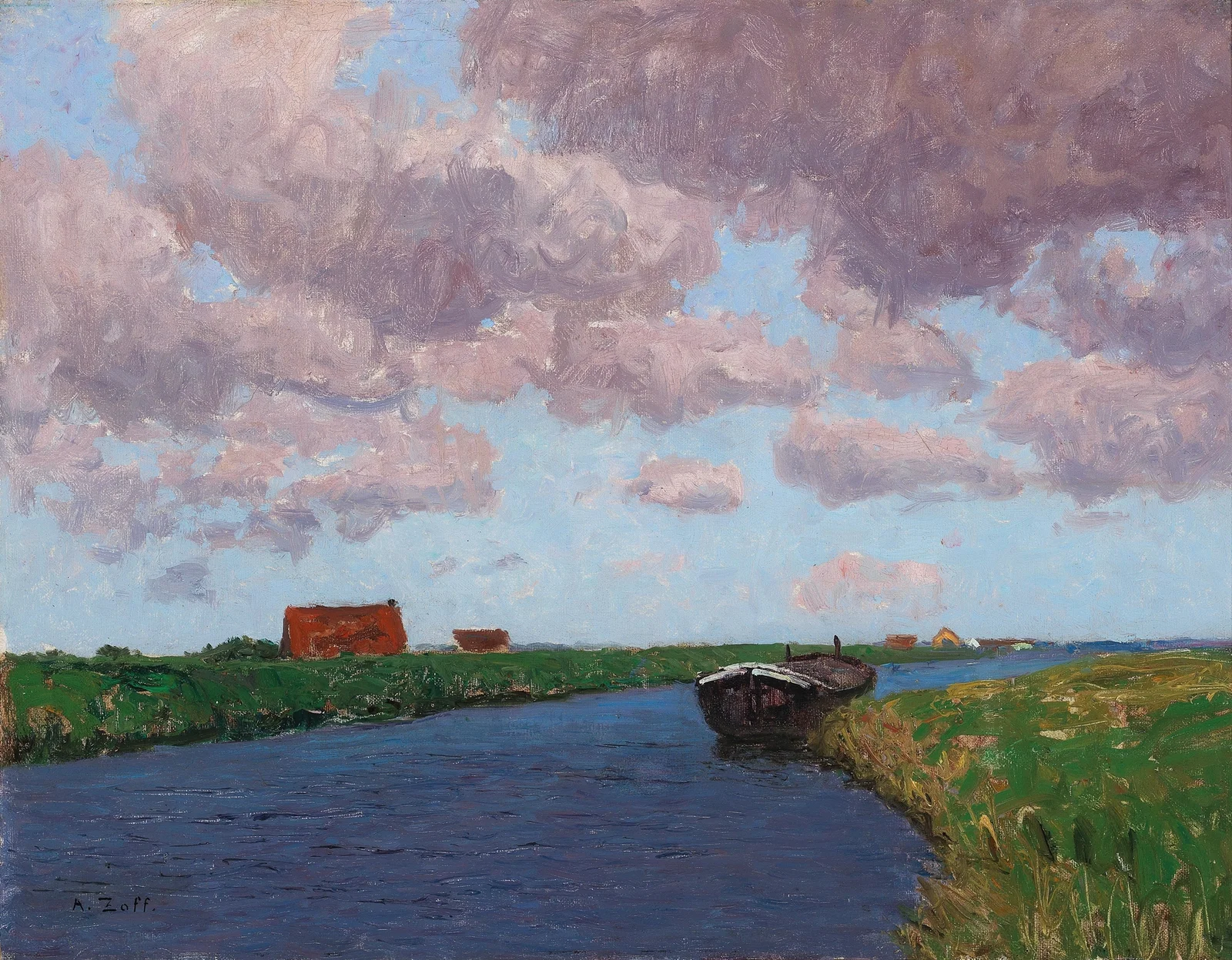Landschaft Belgien av Alfred Zoff