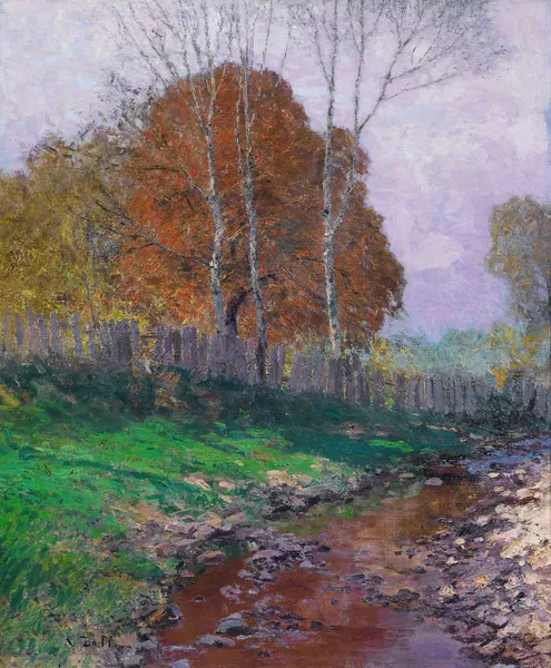 The Krems Valley, Autumn av Alfred Zoff