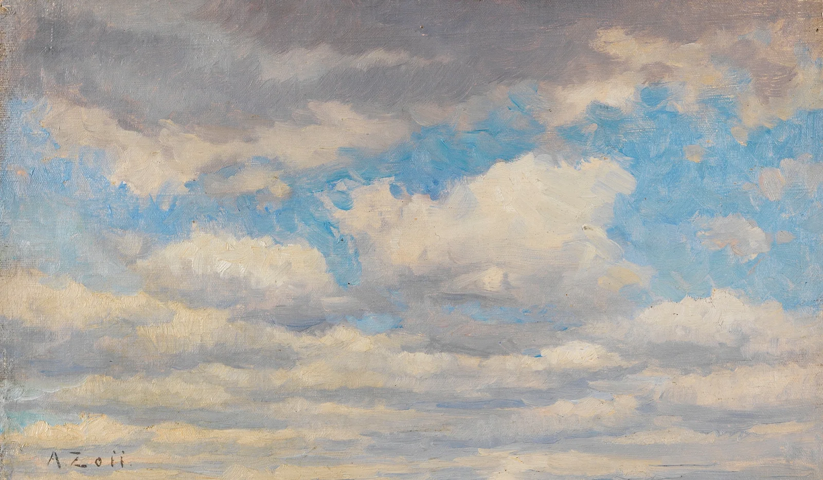 Wolkenstudie av Alfred Zoff