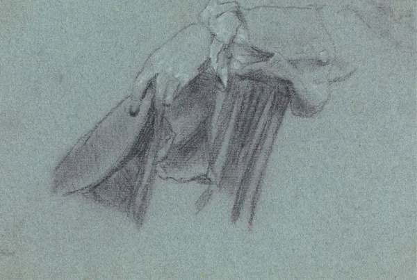 Study of a Hand Holding a Hat av Allan Ramsay