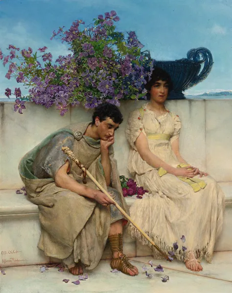An Eloquent Silence av Lawrence Alma-Tadema