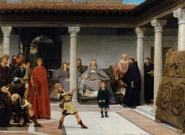 Education Of The Children Of Clovis av Lawrence Alma-Tadema