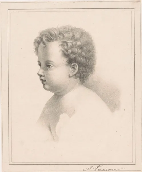 Hoofd van een kind av Lawrence Alma-Tadema
