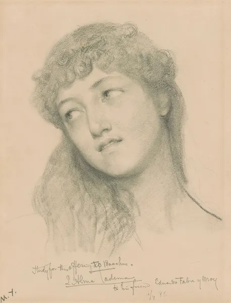 Study for the Offering to Bacchus av Lawrence Alma-Tadema