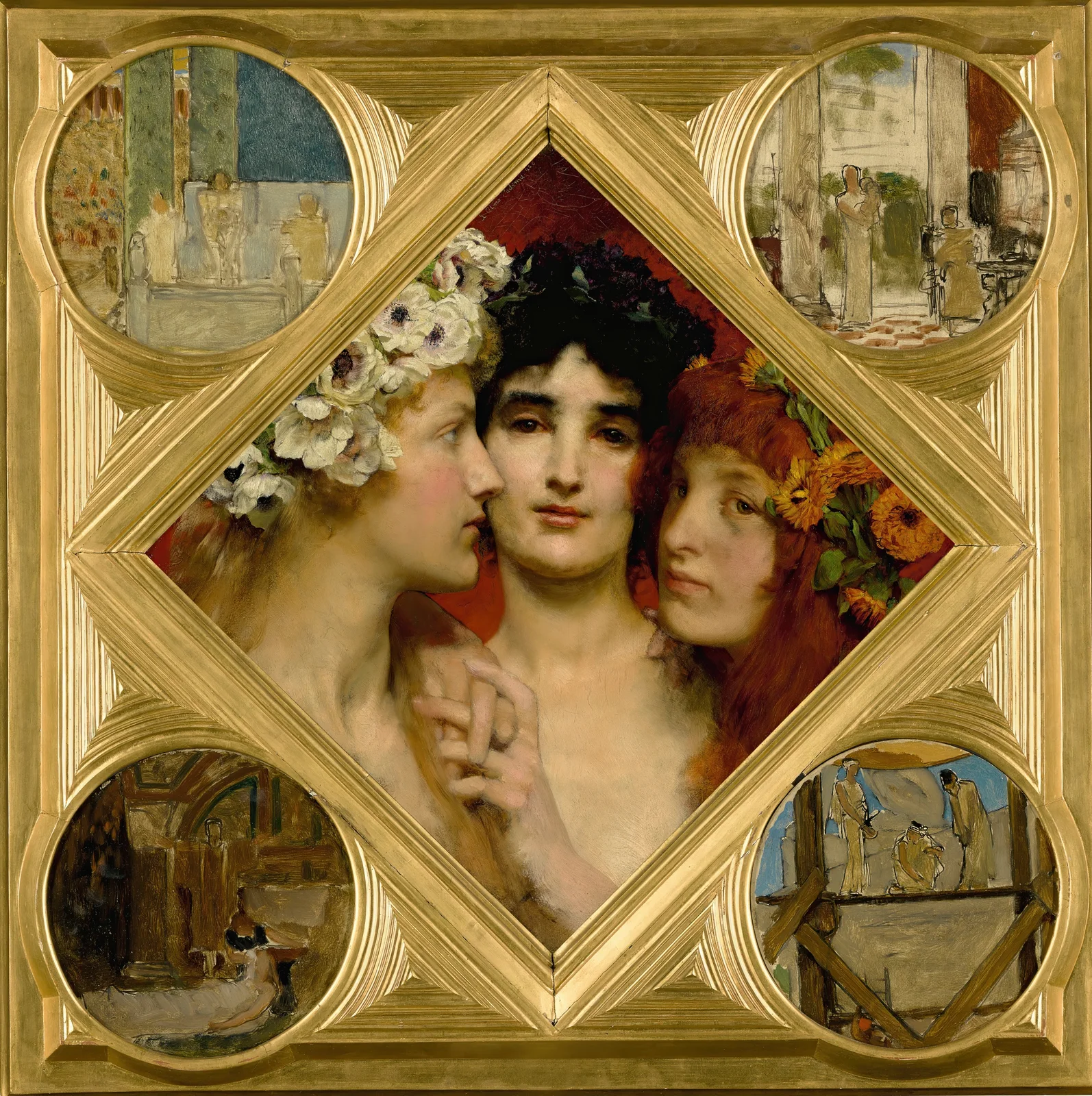 The three graces av Lawrence Alma-Tadema