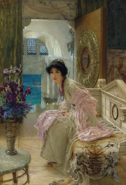 Watching And Waiting av Lawrence Alma-Tadema
