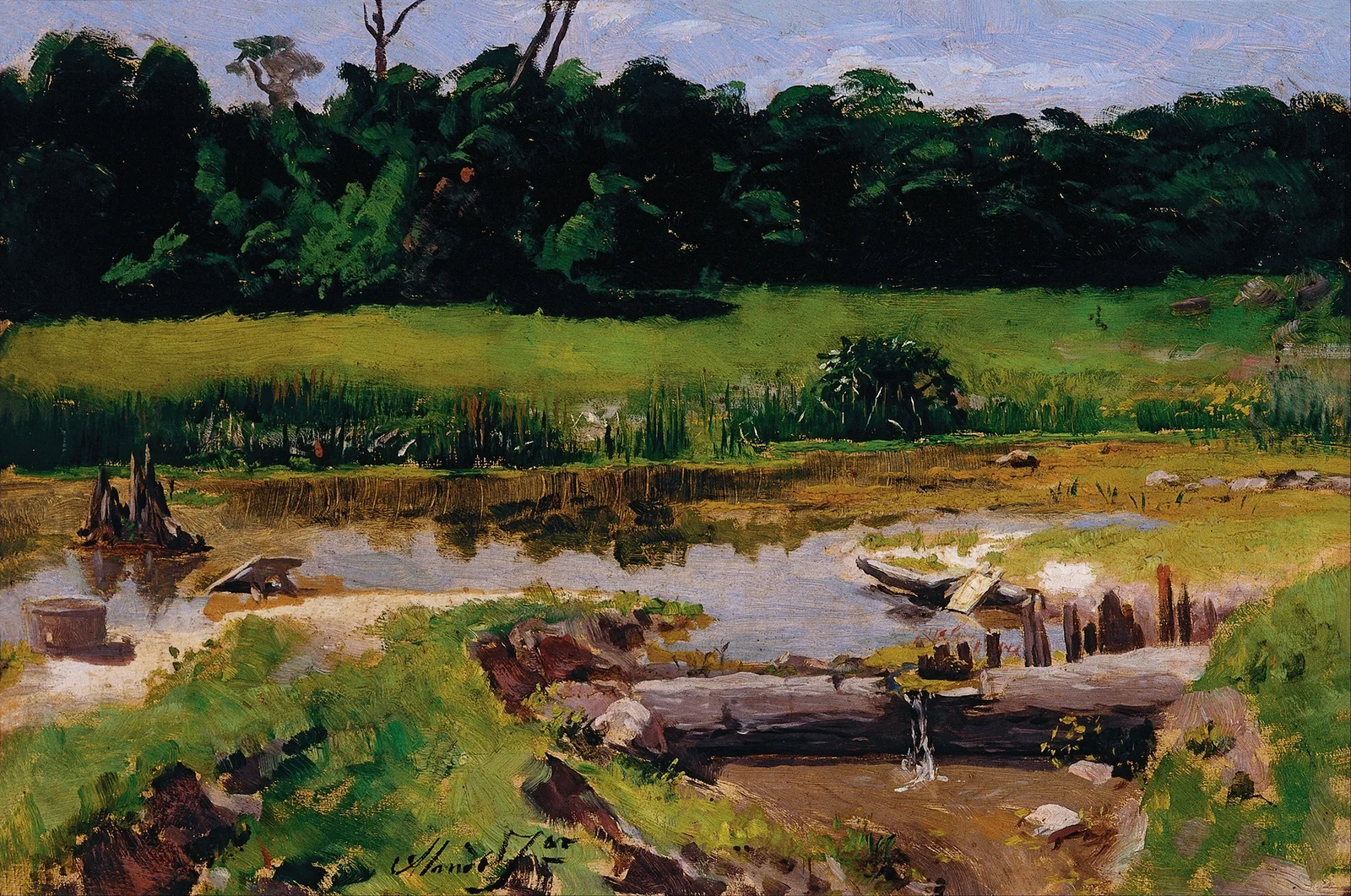 Fluvial Landscape av Almeida Júnior