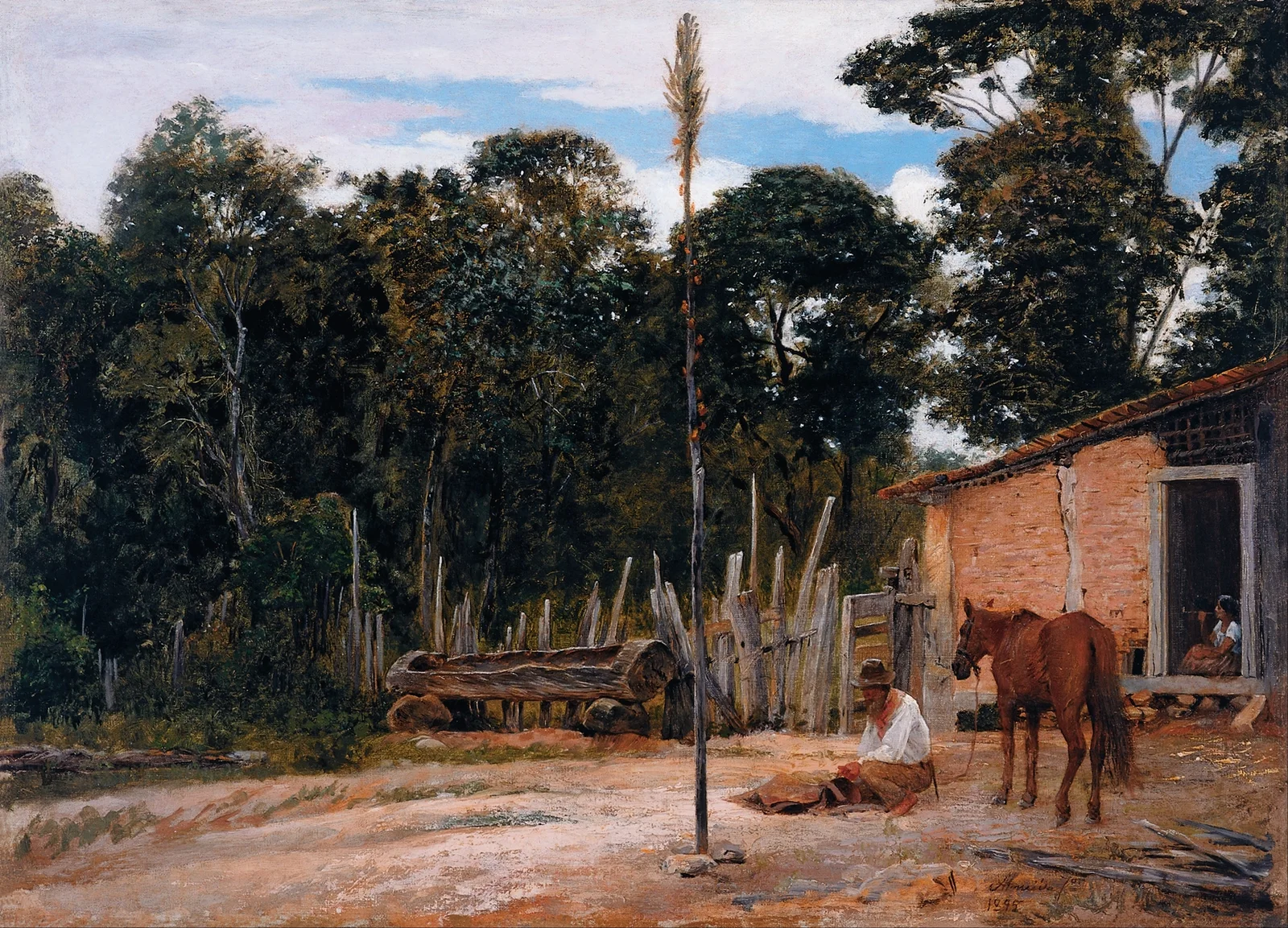 Tightening the Saddle av Almeida Júnior