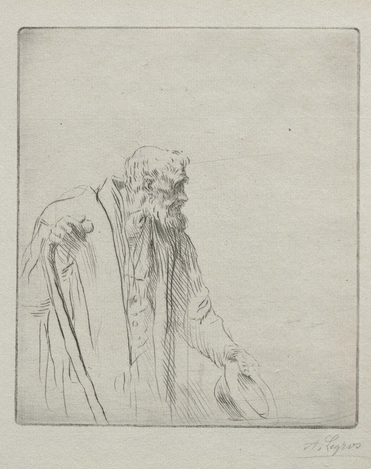 A Beggar av Alphonse Legros