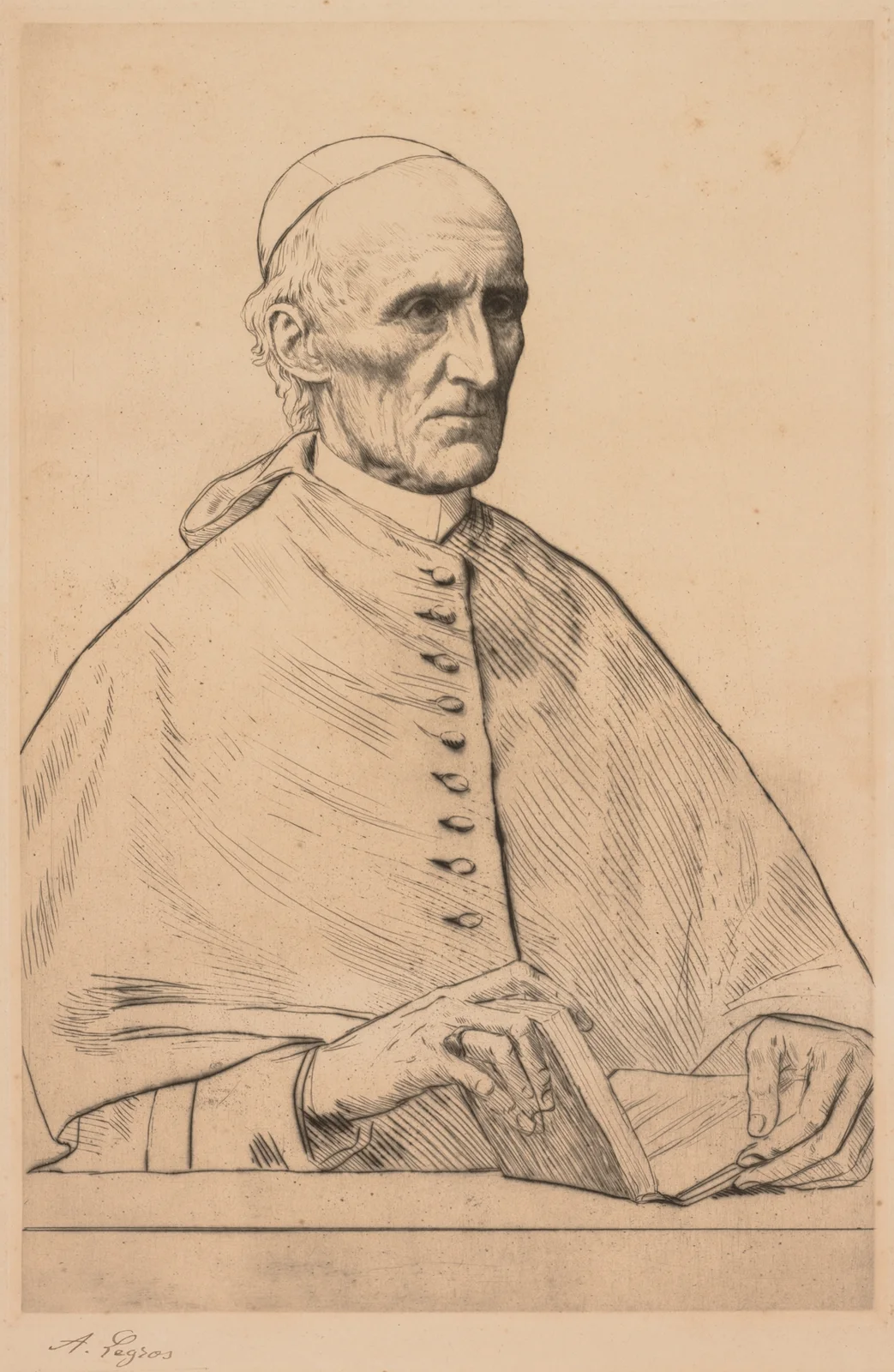 Cardinal Manning av Alphonse Legros