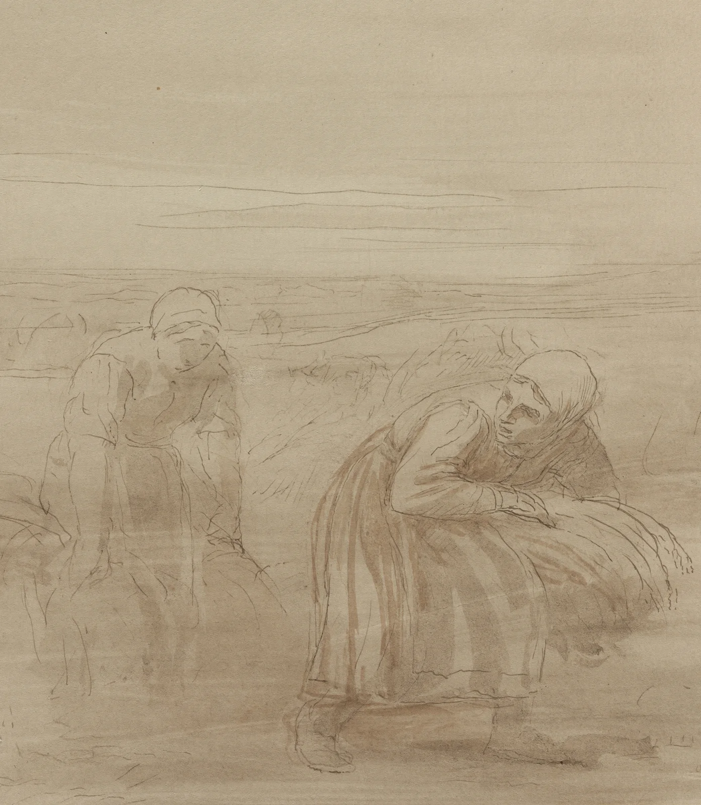 Les Glaneuses av Alphonse Legros