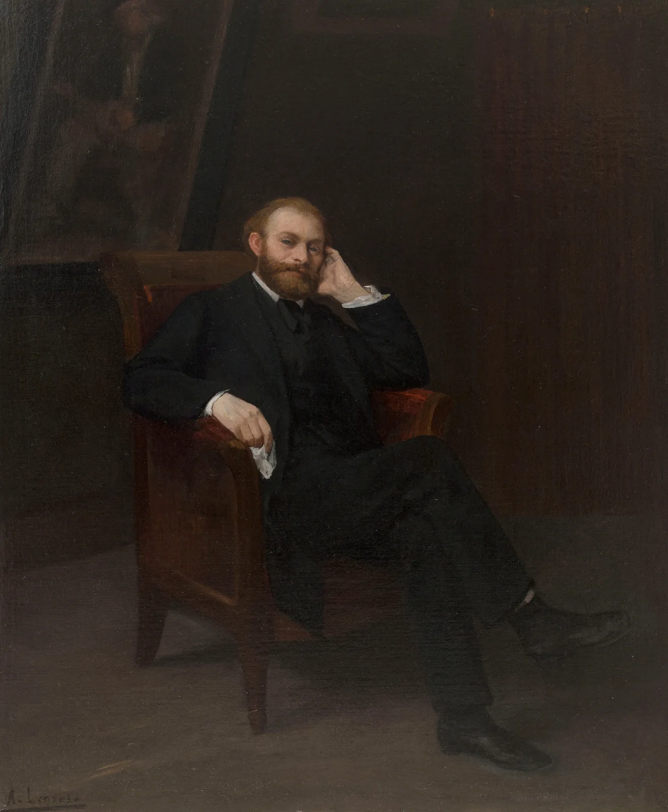 Portrait d’Edouard Manet av Alphonse Legros