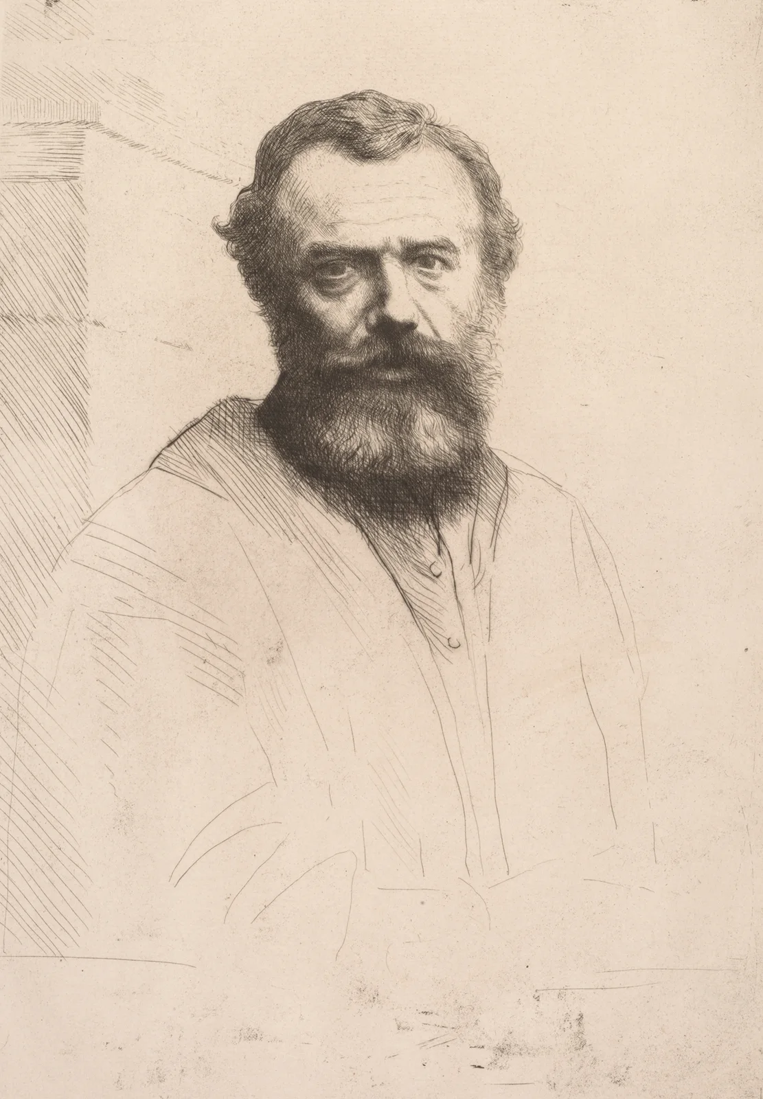 Self-Portrait (Third Plate) av Alphonse Legros