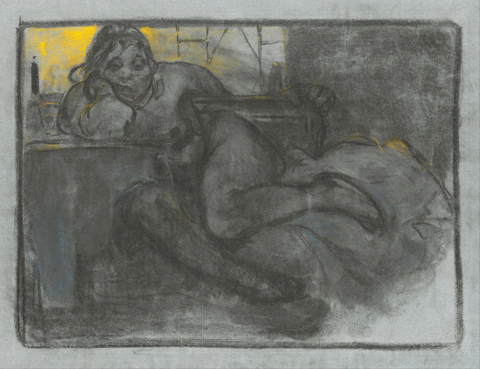 Absinth (Study of a Woman) av Alphonse Mucha