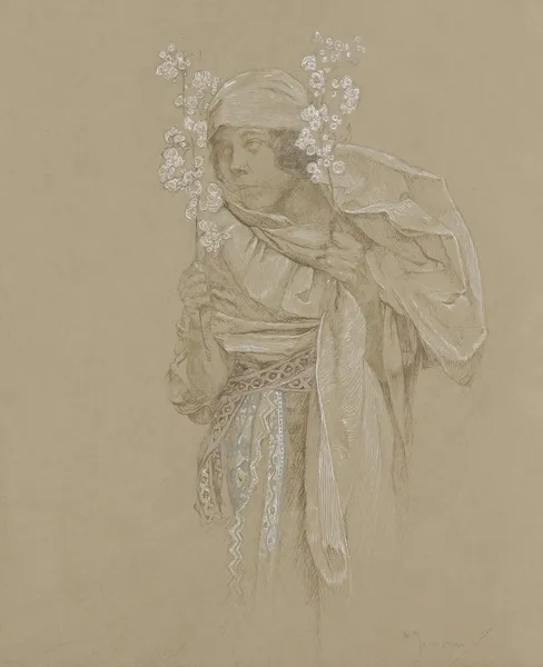 Allegory Of Spring av Alphonse Mucha
