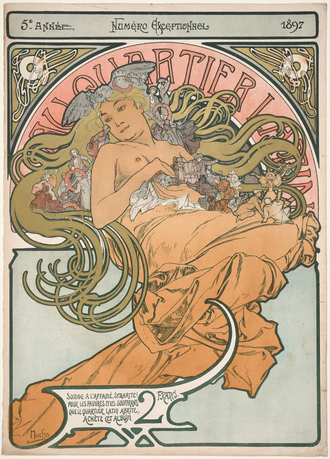 Au Quartier Latin av Alphonse Mucha