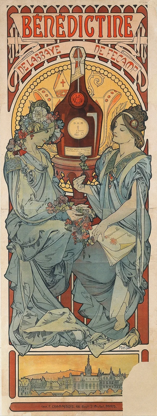 Bénédictine av Alphonse Mucha