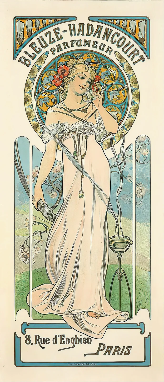 Bleuze-Hadancourt Parfumeur av Alphonse Mucha