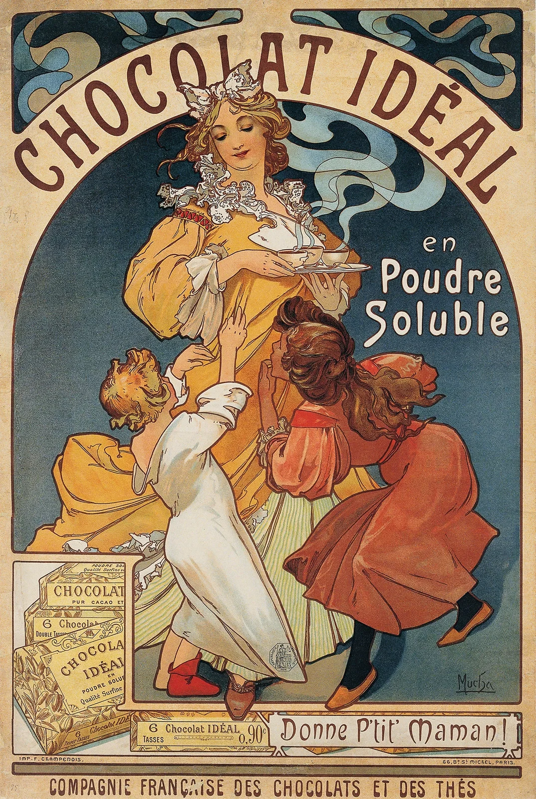 Chocolat Idéal av Alphonse Mucha