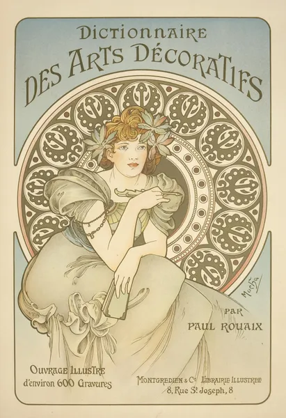 Dictionnaire des Arts Décoratifs av Alphonse Mucha