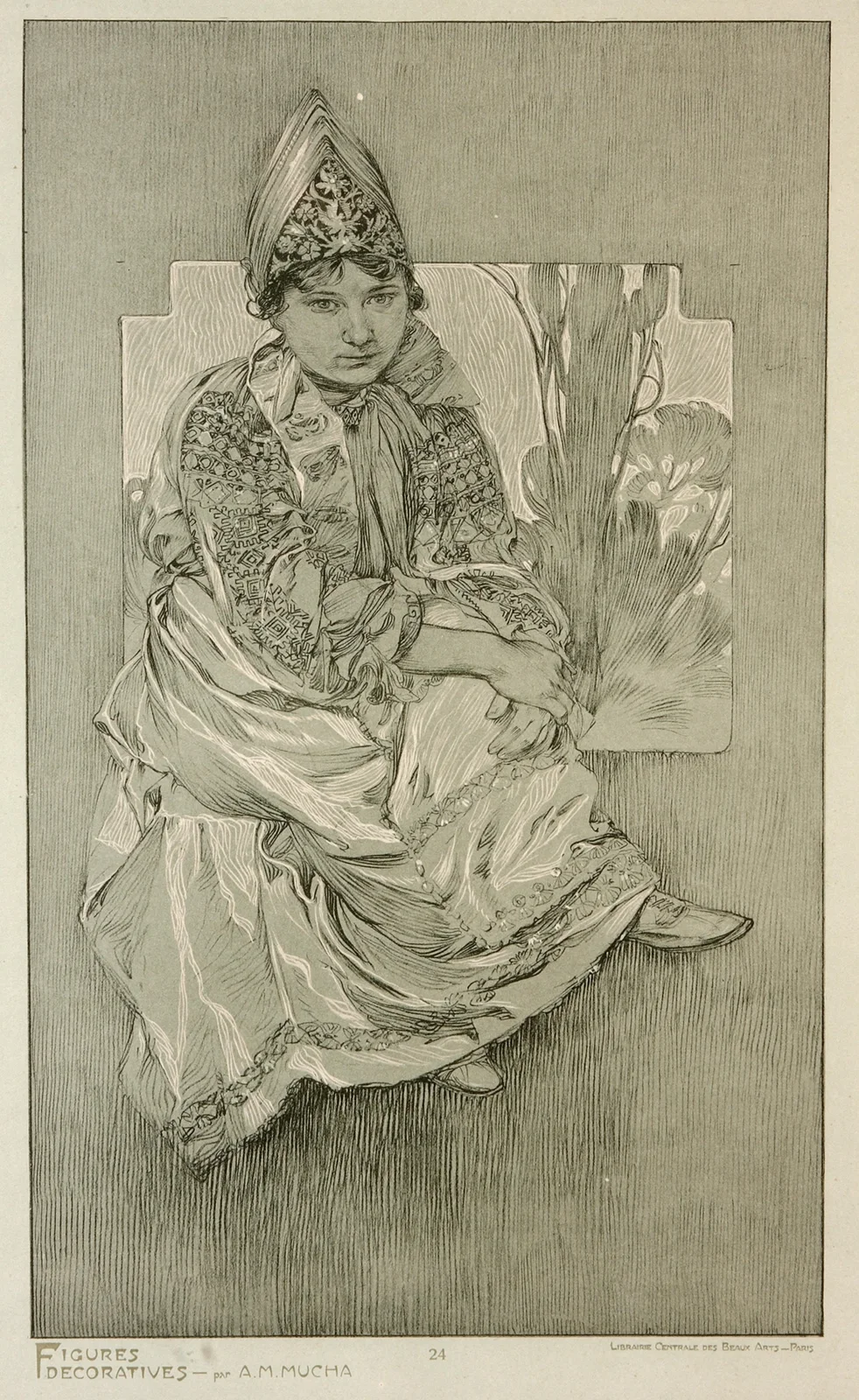 Figures Décoratives av Alphonse Mucha
