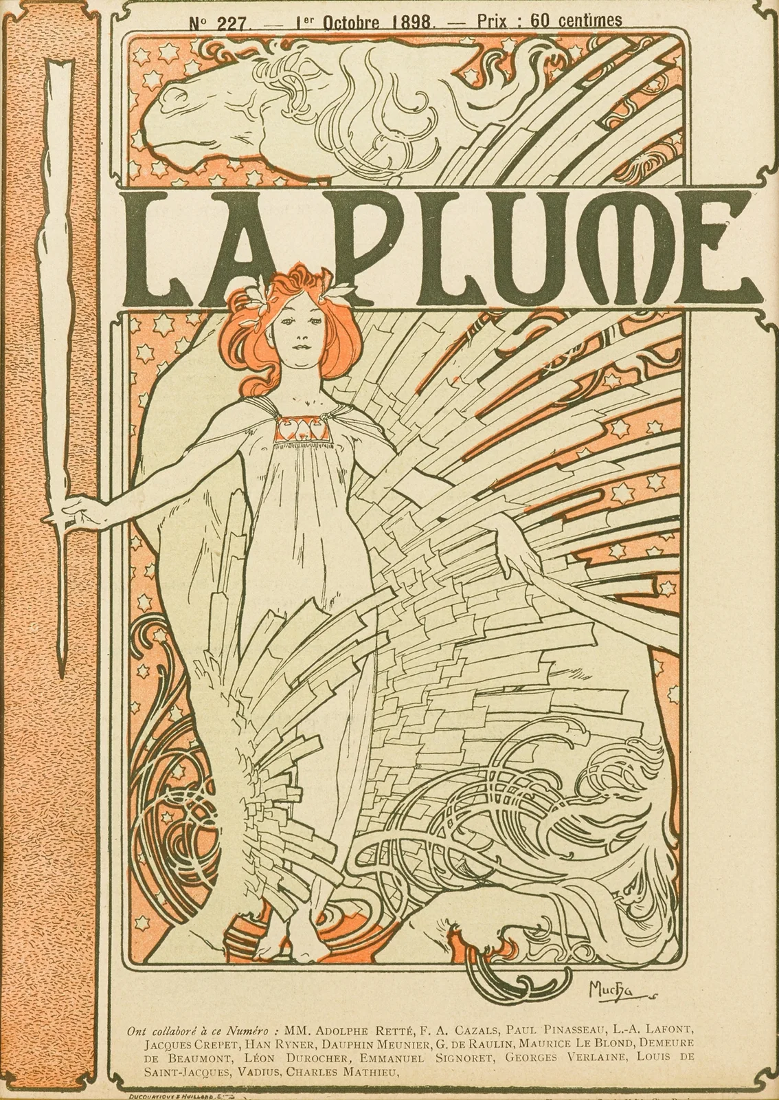 La Plume av Alphonse Mucha