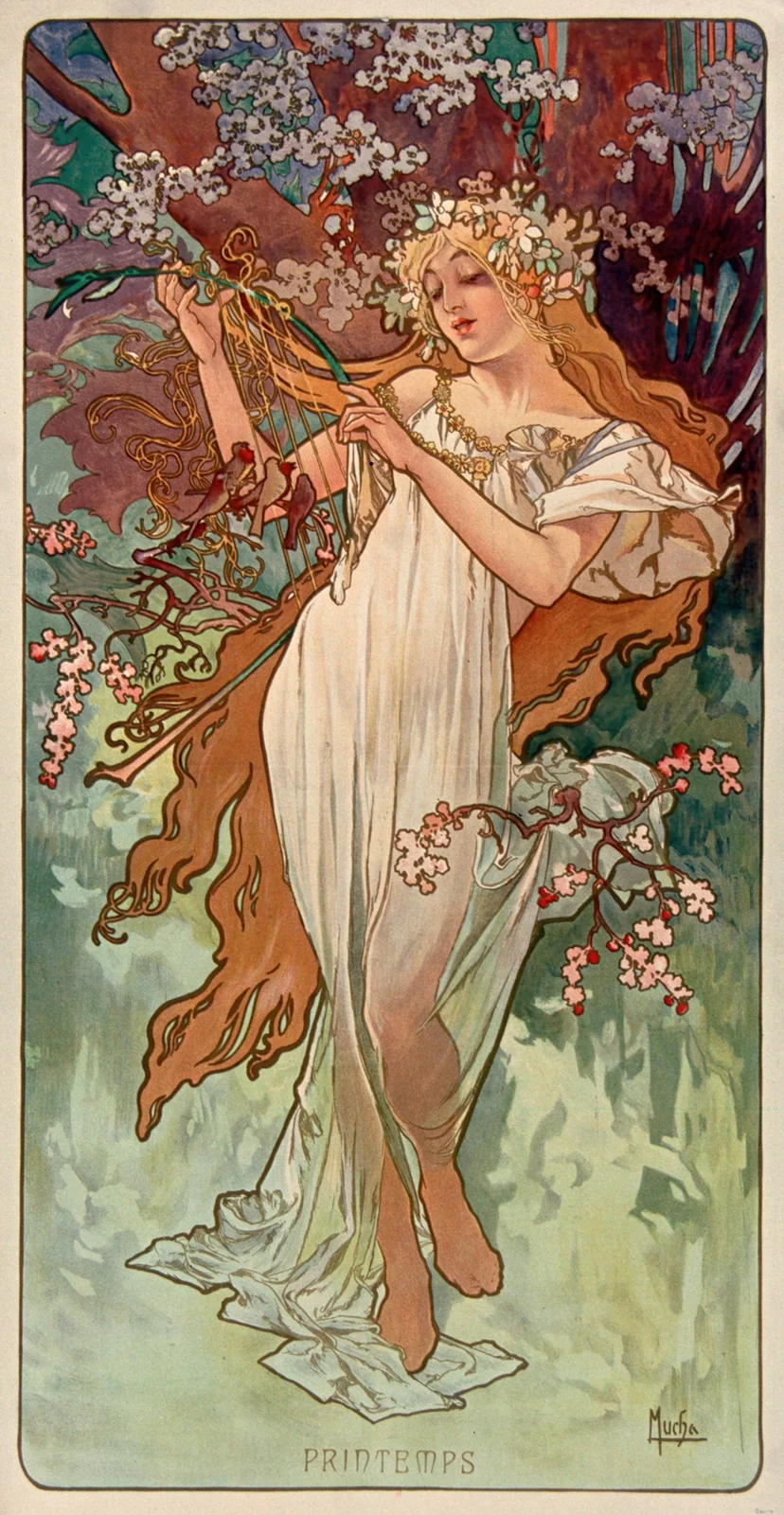 Les Saisons – printemps av Alphonse Mucha