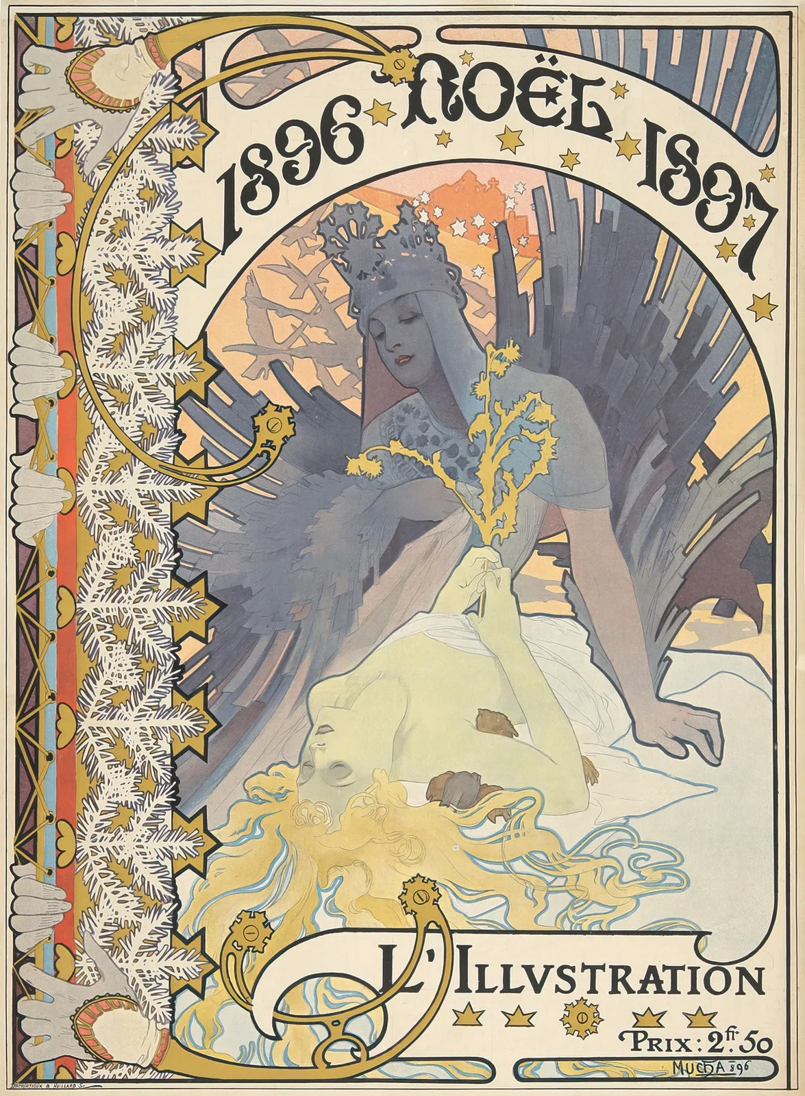 L’Illustration, Noël, 1896 av Alphonse Mucha