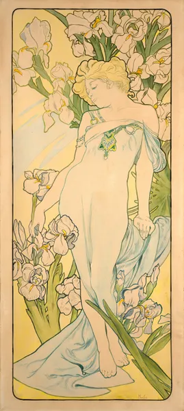 L’Iris av Alphonse Mucha