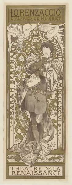 Lorenzaccio, pièce en V actes et un épilogue d’Alfred de Musset av Alphonse Mucha