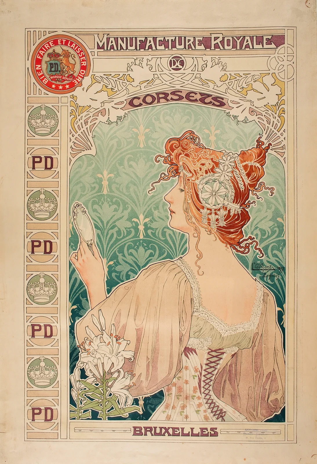 Manufacture Royale De Corsets av Alphonse Mucha