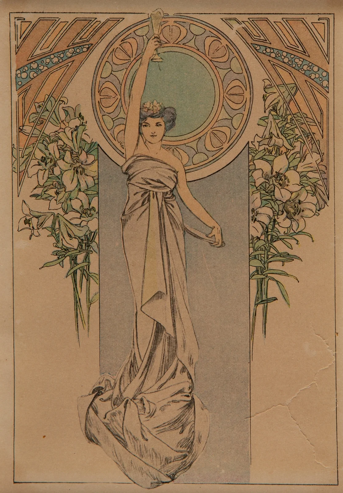 Menu Card av Alphonse Mucha