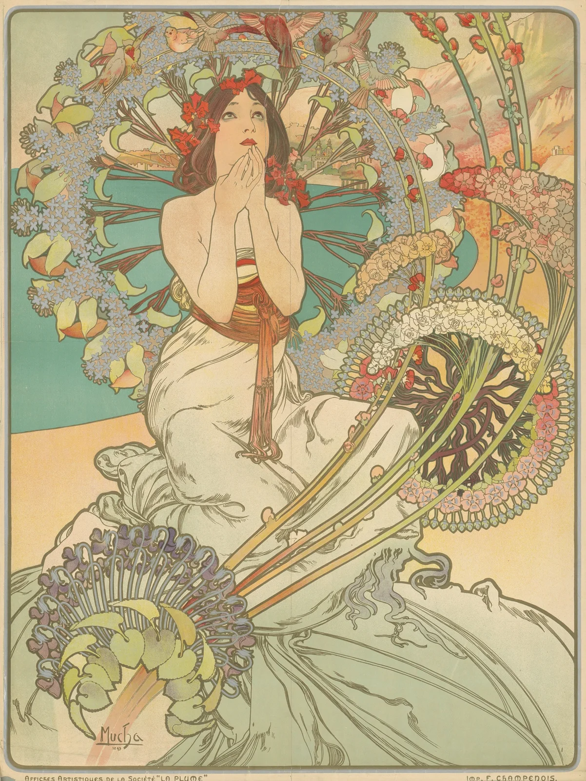 Monaco Monte-Carlo av Alphonse Mucha